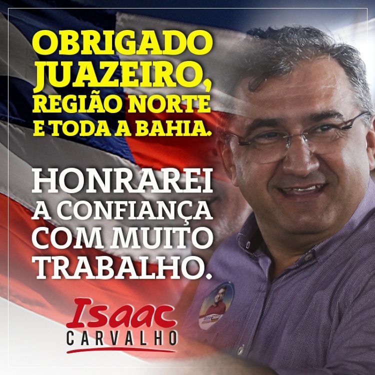 Confiante no retorno à Prefeitura de Juazeiro, Isaac sai da disputa a ALBA  e coloca esposa como pré-candidata a deputada estadual – Blog Nossa Voz