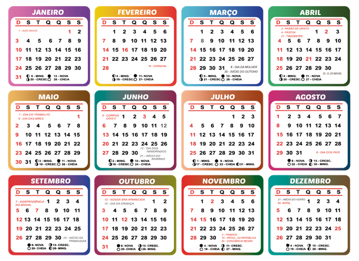 RedeGN - Confira datas dos feriados nacionais previstos para o ano 2021