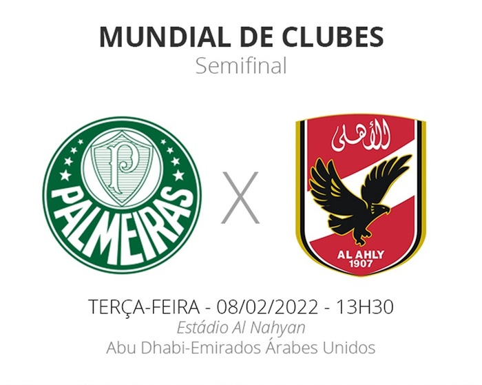 Palmeiras enfrenta Al Ahly ou Monterrey na semifinal do Mundial de