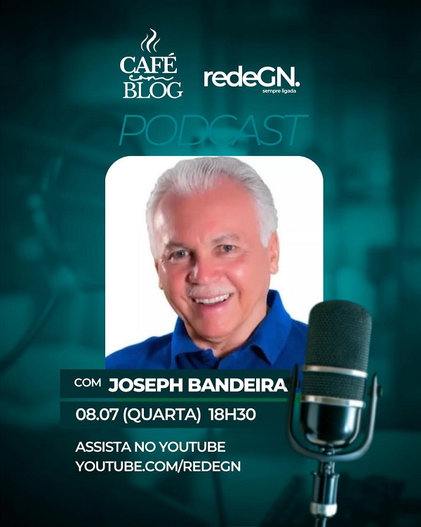 Joseph Bandeira agora no Café Com Blog da redeGN. História. Política. Bastidores. Imperdível!