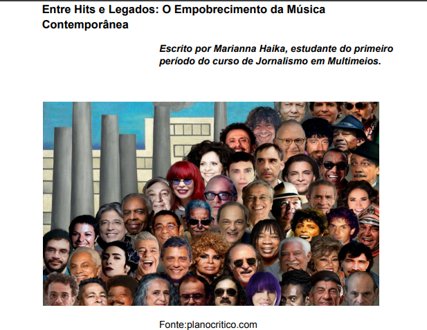 Entre Hits e Legados: O Empobrecimento da Música Contemporânea