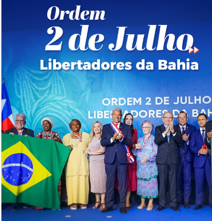 Medalha da Ordem 2 de Julho será entregue pelo governador Jerônimo Rodrigues, nesta terça (30)