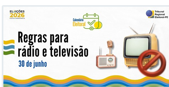 Comunicadores pré-candidatos precisam se afastar de programas de rádio e de televisão a partir desta terça-feira (30)