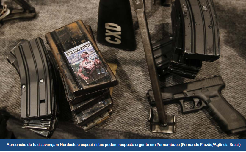 Pernambuco na mira: armas mais potentes mudam o mapa do crime no Nordeste
