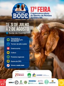 Distrito de Pinhões se prepara para receber a 17ª Feira da Caprinocultura