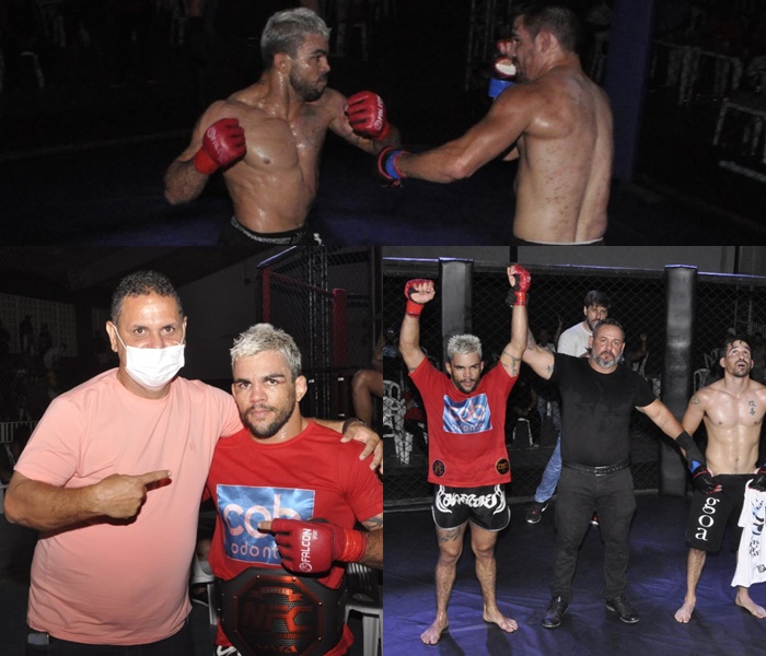 Em evento de MMA apoiado pela Prefeitura de Juazeiro, atleta local vence argentino e mantém cinturão de campeão