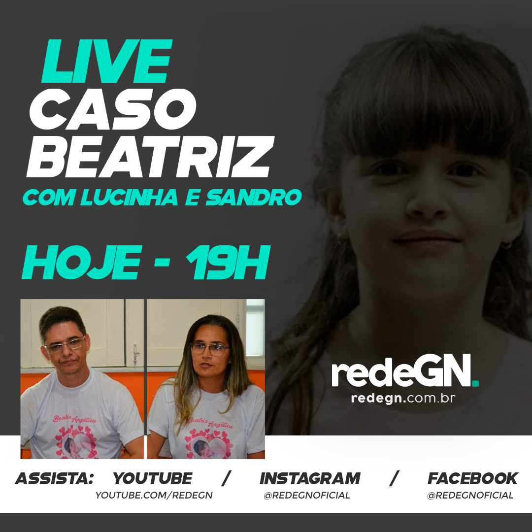 Live: Últimos fatos e os desdobramentos do Caso Beatriz com a presença de Lucinha Mota e Sandro Romilton: Hoje às 19h na RedeGN