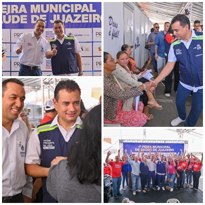 Feira Municipal de Saúde transforma atendimento em Juazeiro e prefeito Andrei Gonçalves anuncia novos investimentos para a cidade