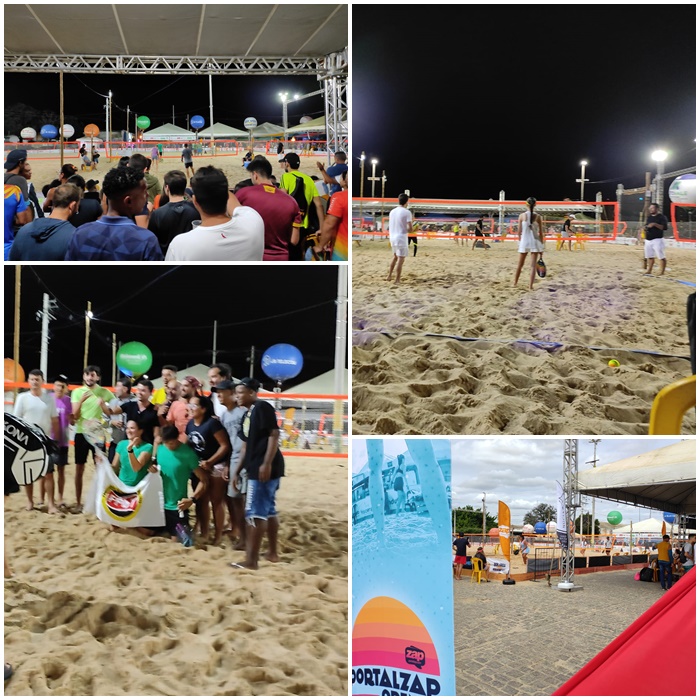 Evento de Beach Tennis reuniu grande público na noite de abertura e segue hoje (2) e amanhã na orla de Juazeiro