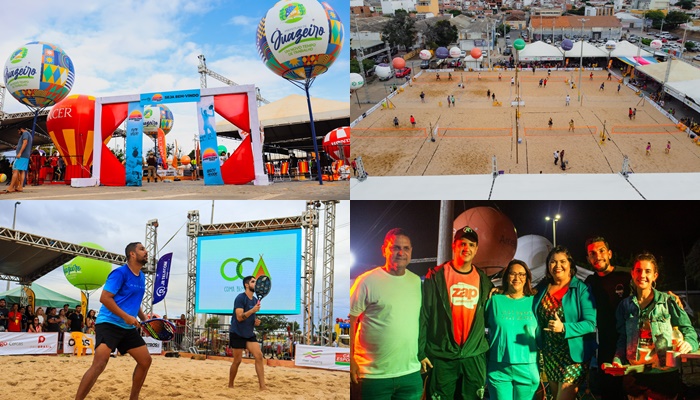 Etapa de Beach Tennis do Portal Zap Open lota Orla de Juazeiro e prefeitura comemora parceria
