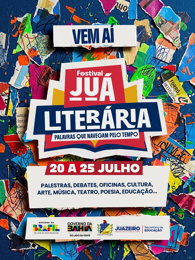  Festival Juá Literária:  "Palavras que navegam pelo tempo"  homenageia a tradição literária juazeirense