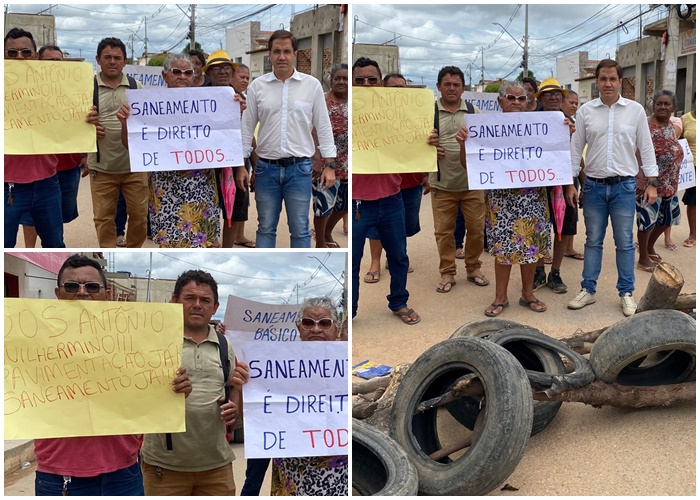 Vereador Dr Salvador se solidariza com moradores do Antonio Guilhermino, que protestam contra descaso e abandono