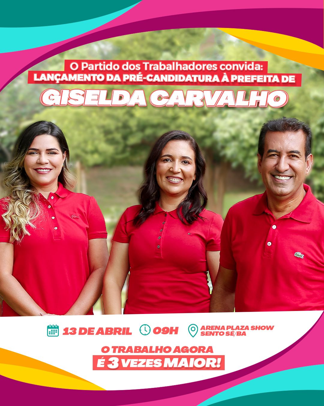 Lançamento da pré-candidatura de Giselda Carvalho à Prefeitura de Sento Sé acontece amanhã (13)