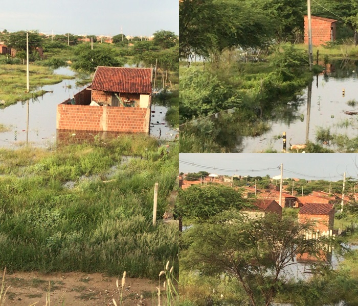 Juazeiro: Com as últimas chuvas, canal transborda com águas fétidas e invade residências no Novo Encontro e Parque Centenário