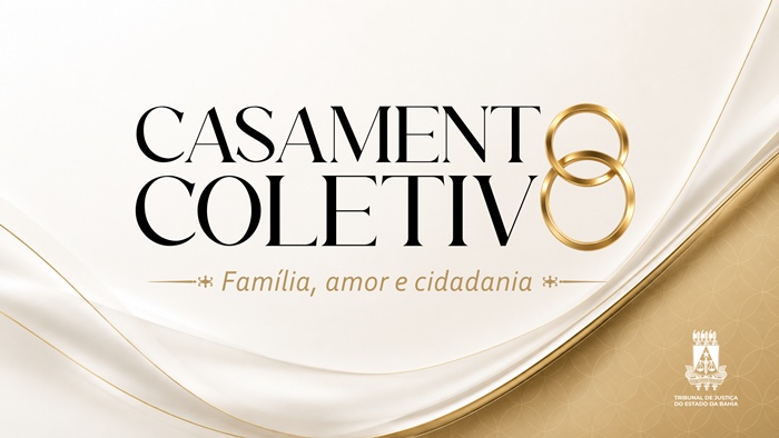 TJBA promove 25ª edição do Casamento Coletivo e abre inscrições para mais de 300 casais em Feira de Santana