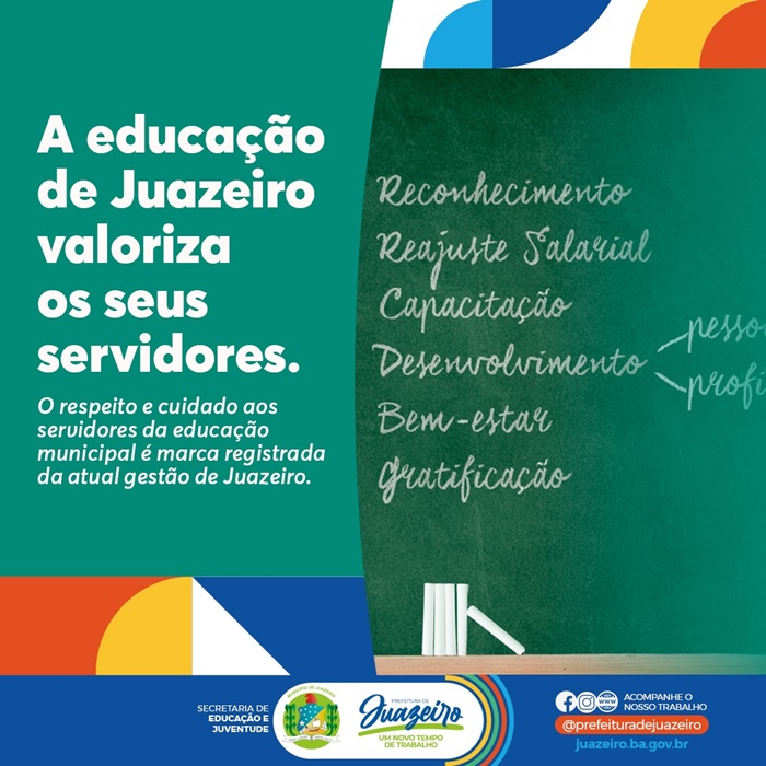 Prefeitura de Juazeiro destaca avanços na valorização dos servidores da educação municipal