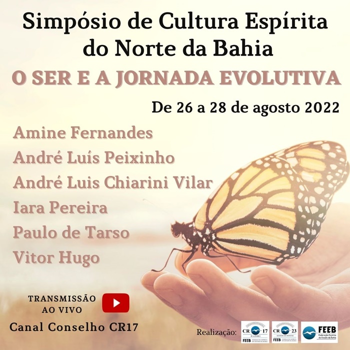 Simpósio de Cultura Espírita do Norte da Bahia acontecerá de forma virtual