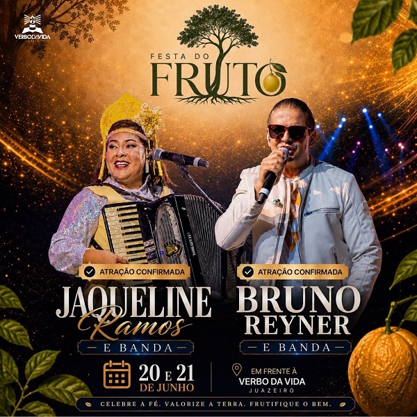 Igreja Verbo da Vida mobiliza comunidade e convida para "Festa do Fruto", em Juazeiro