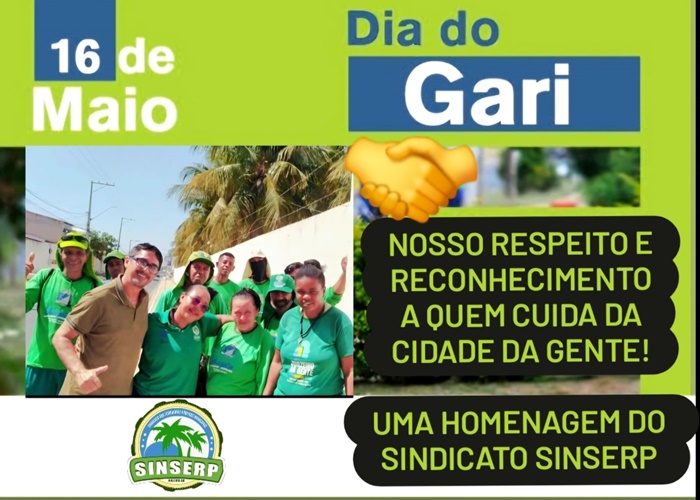 Sindicato dos Servidores da Prefeitura de Juazeiro presta homenagem ao Dia do Gari
