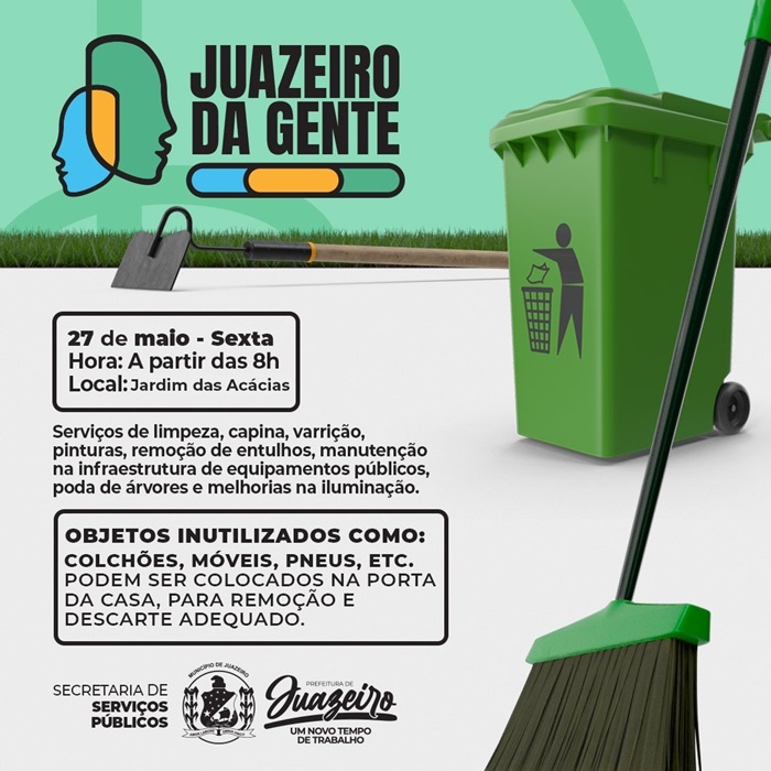 Bairro Jardim das Acácias receberá mutirão de limpeza e serviços públicos do programa 