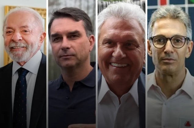Pesquisa Real Time Big Data: Com Flávio em queda e Lula liderando, Caiado e Zema melhoram em cenário de segundo turno 