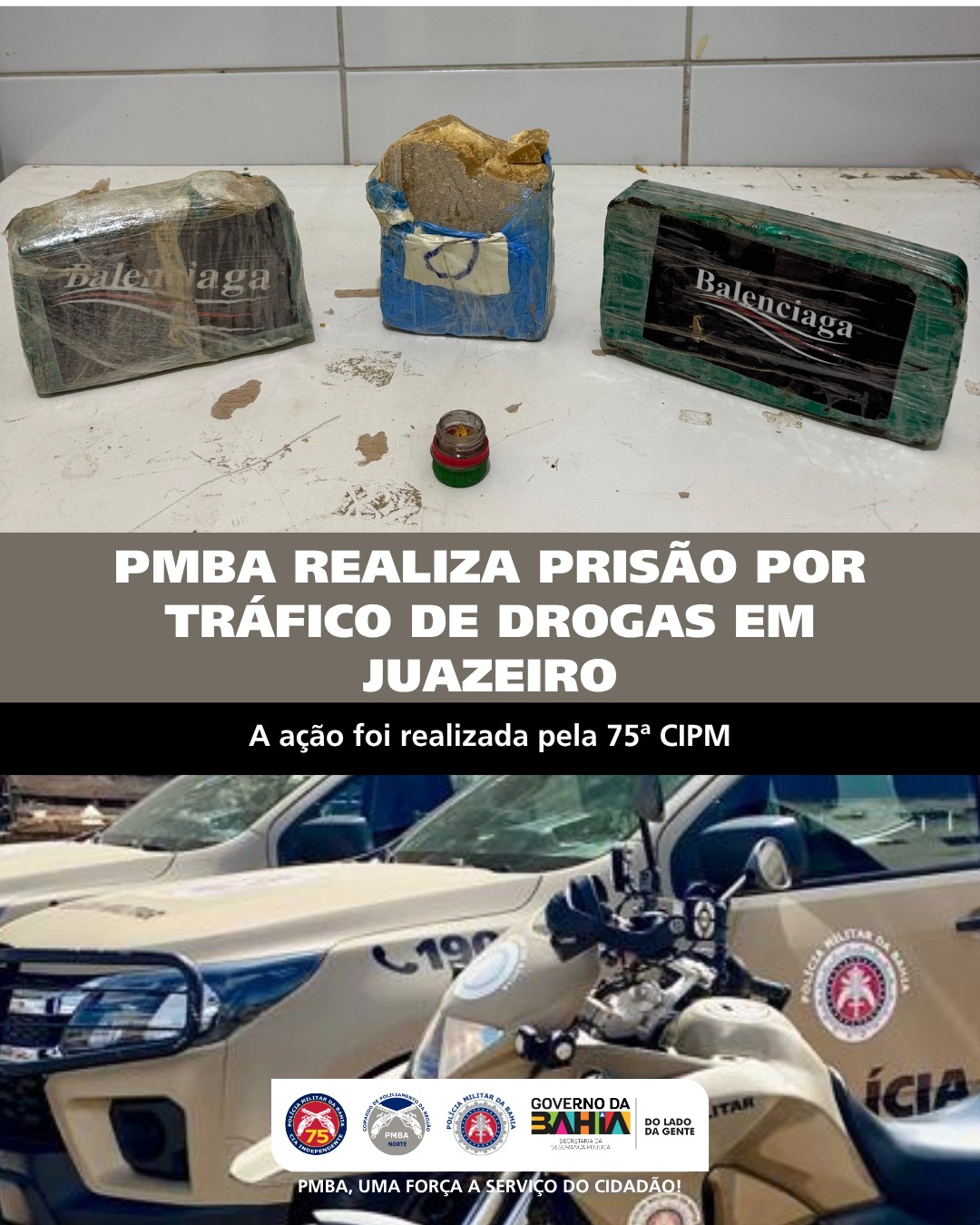 Mulher é presa acusada de tráfico de drogas em Juazeiro