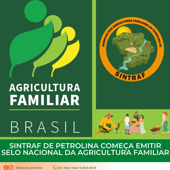 Sintraf de Petrolina começa emitir Selo Nacional da Agricultura Familiar