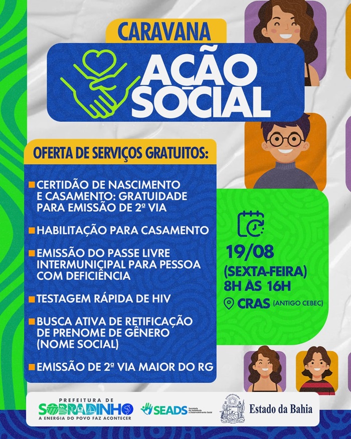 Sobradinho recebe Caravana da Justiça Social nesta sexta-feira (19); confira serviços que serão ofertados  